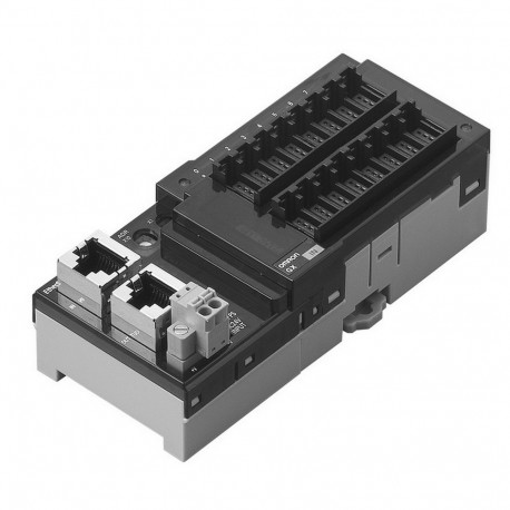 Omron GX-ID1628 GX 5002B GXID1628 OMRON EtherCAT digital I/O unit, 16 x inputs, PNP, e-CON connectors (not include..